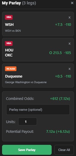 Parlay Builder